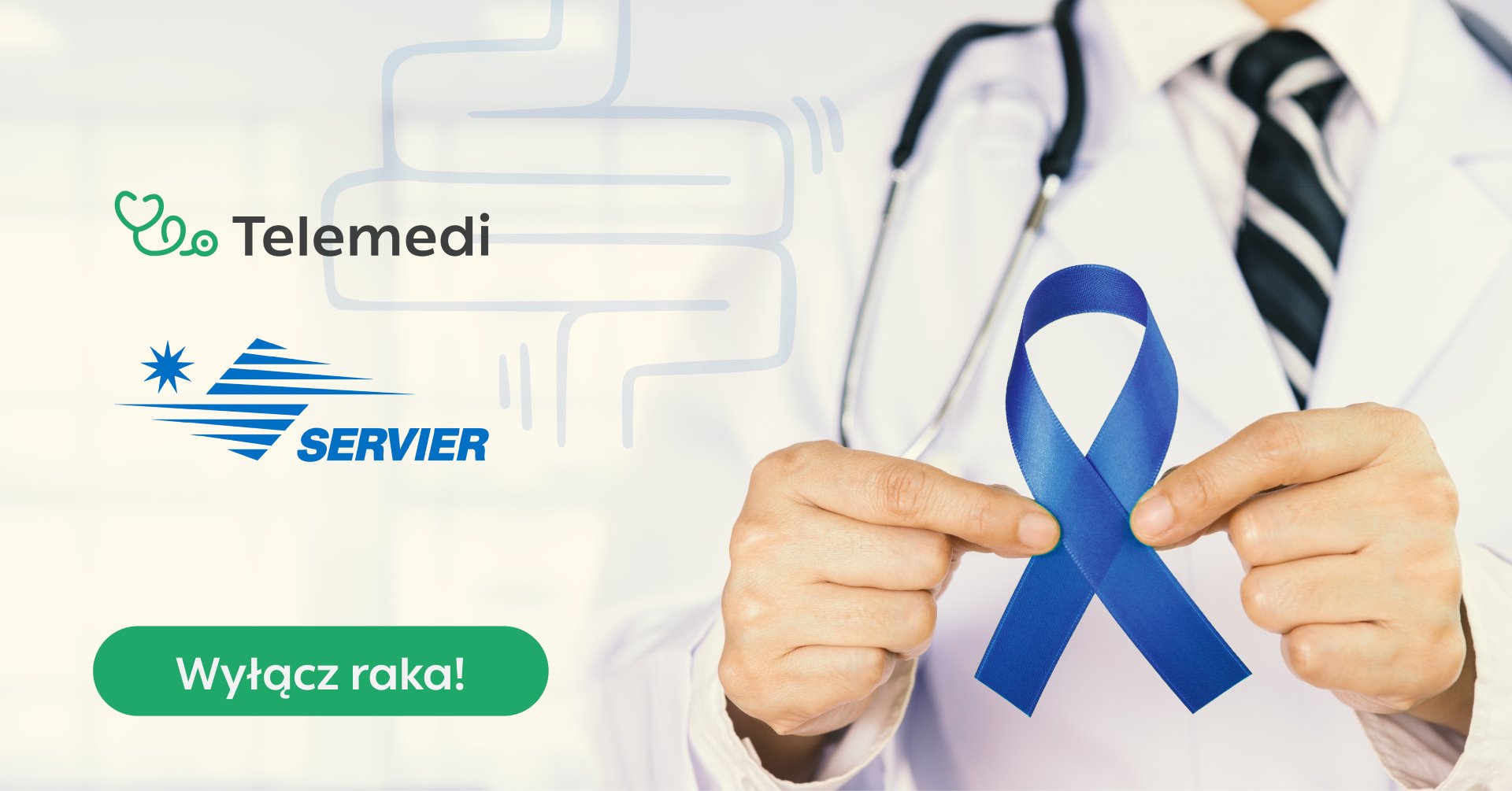 Profilaktyka raka jelita grubego za darmo - w ramach kampanii Servier i Telemedi - lekarz online - Telemedi.com